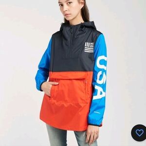 The North Face Womens IC USA Olympic Pullover Anorak Jacket Size XS